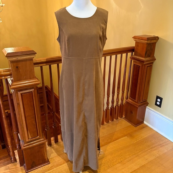Cowgirl Western Suede-Like Minimalist Friends Dress Sz 10 - Picture 1 of 12